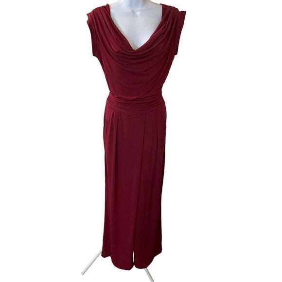 Burgundy Jumpsuit, size Small  - Picture 1 of 8